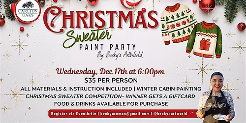 Christmas Sweater Paint Party