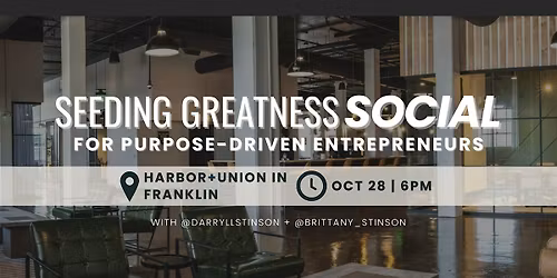 Seeding Greatness Social for Purpose-Driven Entrepreneurs