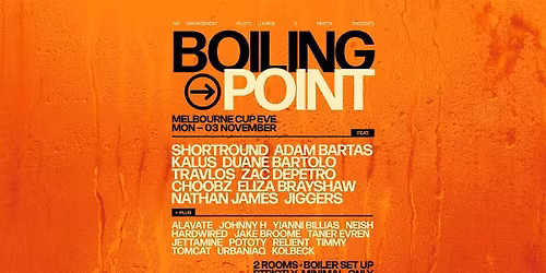 BOILING POINT | 03.11.25 | MELBOURNE CUP EVE | BOILER ROOM
