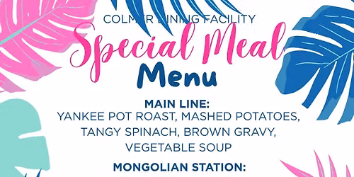 June Open Galley Meal