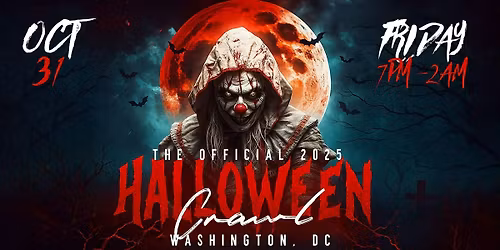 Haunted Halloween Bar Crawl 2025 | Washington, DC Halloween Weekend Crawl