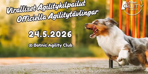 BAC Agilitykilpailut \u2013 Agilityt\u00e4vlingar 24.5.2026