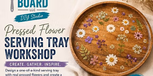 Pressed Flower Epoxy Serving Tray
