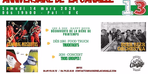 13 ans de la Canaille le samedi 14 mars