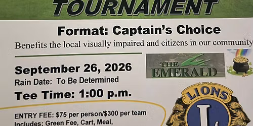 New Bern and Twin Rivers Lion Club Golf Tournament 