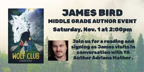 James Bird Author Event