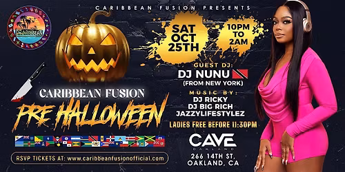 CARIBBEAN FUSION PRE HALLOWEEN