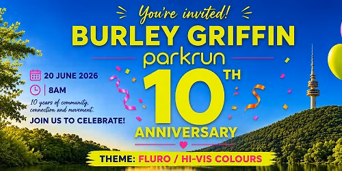 Burley Griffin parkrun's 10th anniversary