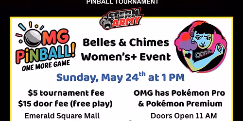 Boston Belles & OMG Pinball! Women's+ Pok\u00e9mon Launch Party!