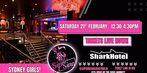 SIP & SING AUSTRALIA - SYDNEY - THE SHARK HOTEL!