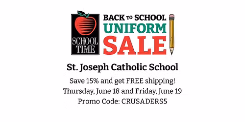 St. Joseph Catholic School Uniform Sale Days