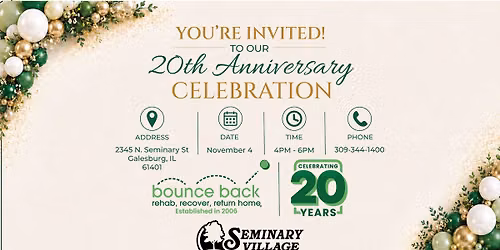 Bounce Back 20th Anniversary Celebration
