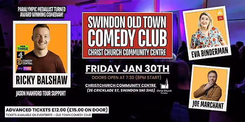 Swindon Old Town Comedy Club Live at Christ Church Community Centre