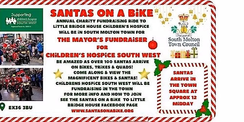 Santas on a Bike - The Mayor's Fundraiser for Children's Hospice South West