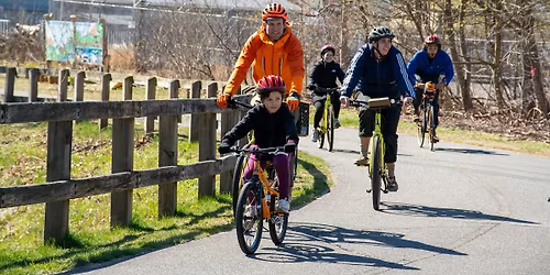 Just Batty Bikers! on the Woonasquatucket River Greenway