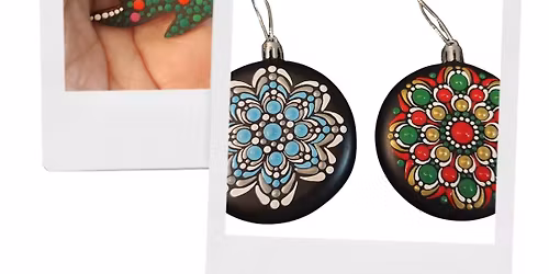 Christmas Ornaments Mandala Dot Paint Night in Catonsville