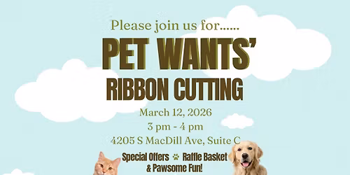 Pet Wants Ribbon Cutting