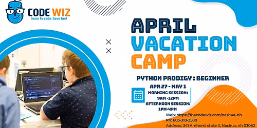 CodeWiz Nashua April Vacation Program