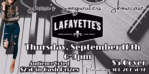 Shara's 32nd Songwriters' Showcase at Lafayette's 