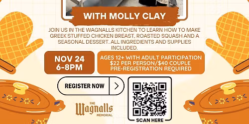 Cooking Class at Wagnalls - Dinner