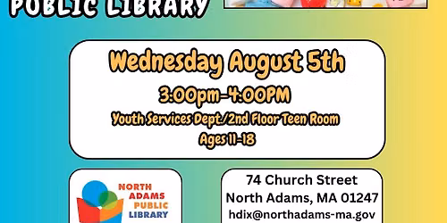 T(w)EEN Squishy Making Workshop at North Adams Public Library