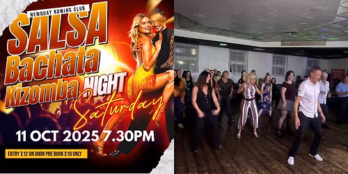 Sat October 11th SBK party night GUEST TEACHERS Mattuew & Katherine Newquay rowing club 