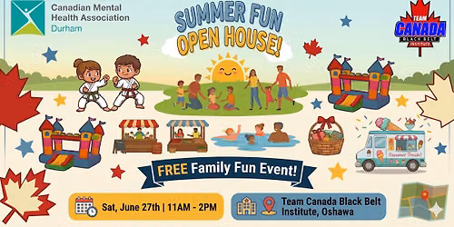 SUMMER FUN Open House in Support of The CMHA DURHAM