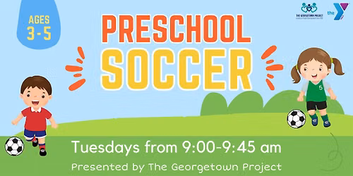 Preschool Soccer: Tuesdays, Sept 15-Oct 6