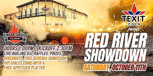 Red River Showdown: Texas vs. OU Live at Lava Cantina!