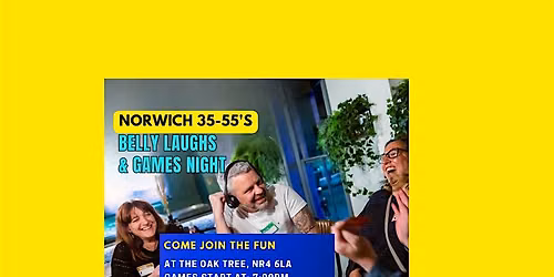 Norwich 35\u201355s Games Night \u2013 No Awkward Small Talk, Just Big Laughs