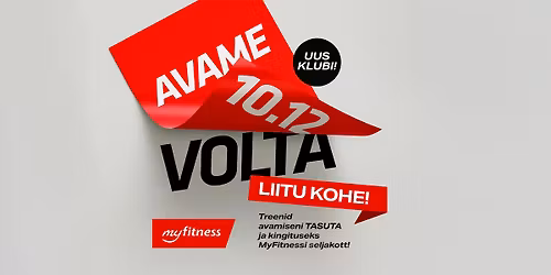 MyFitness Volta avamine 10.12.2025