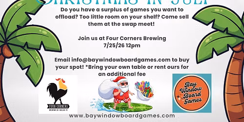 Christmas in July Board Game Swap Meet