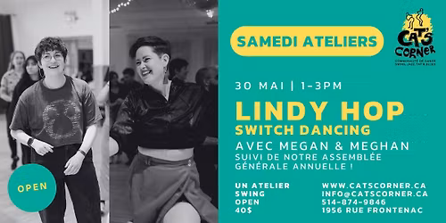 Ateliers LINDY HOP - switch dancing avec Meghan et Megan