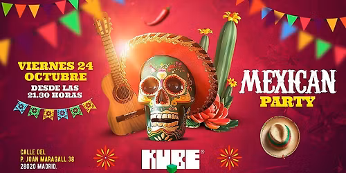 Fiesta mexicana con invitaci\u00f3n a catering y regalos