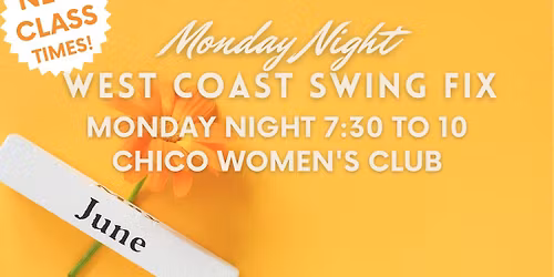 Monday Night West Coast Swing Fix