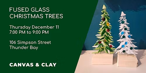 Fused Glass Christmas Trees