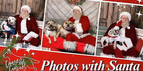 Holiday Photos with Santa benefitting Cause for Canines! (New Albany)