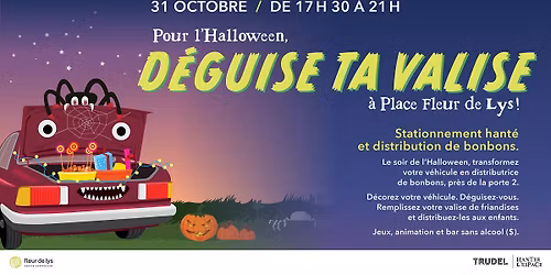 Pour l'Halloween, D\u00e9guise Ta Valise \u00e0 Place Fleur de Lys