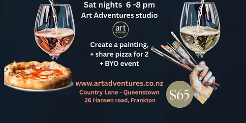 Paint + Pinot + Pizza - Queenstown