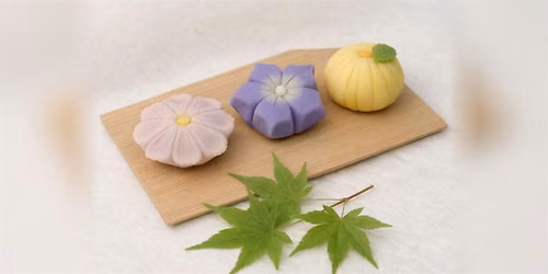 Nerikiri Wagashi: Cosmos, Bellflower, and Ball Chrysanthemum