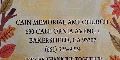 Church Community Thanksgiving Feed