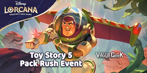 Lorcana Toy Story 5 Pack Rush Event