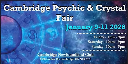 Cambridge Psychic & Crystal Fair