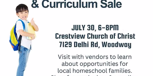 GWCHE Resource Fair & Curriculum Sale