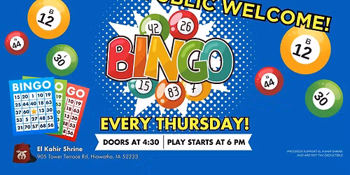 BINGO - PUBLIC INVITED!