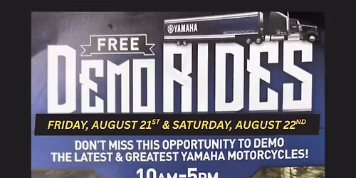 2026 Yamaha Demo Truck Weekend at Blackmans Cycle 