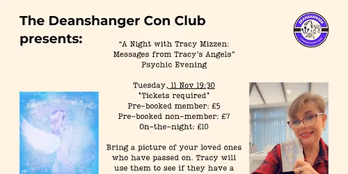 Deanshanger Con Club: Psychic Night with Tracy Mizzen