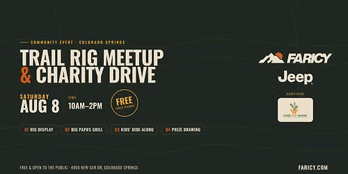 Faricy Jeep Trail Rig & Charity Drive Meetup
