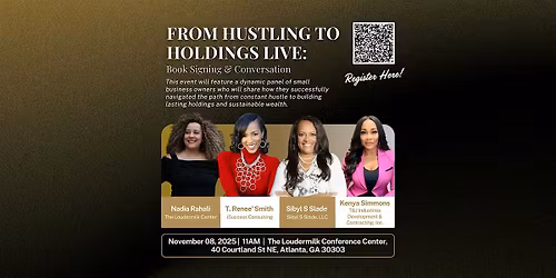 From Hustling to Holdings Live: A Book Signing & Conversation