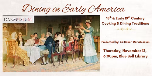 Dining in Early America